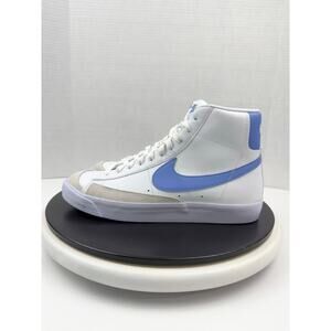 Nike Blazer Mid 77 GS Size 7Y Womens 8.5 White Blue Retro Sneakers DA4086-123